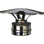 Sivac - chapeau chinois double paroi isolée - ø int / ext: 80 - 130 Sivac - chapeau chinois double paroi isolée - ø int / ext: 80 - 130
