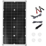 Sjlerst 18v 100w panneau solaire �tanche panneau de charge solaire chargeur de batterie ext�rieur pour ...