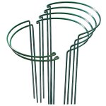 Sjlerst - lot de 6 piquets de support pour plantes en mtal anneau de jardin pour pivoine, tomate, rose, ...
