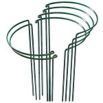 Sjlerst - lot de 6 piquets de support pour plantes en m�tal anneau de jardin pour pivoine, tomate, rose, ...