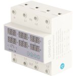 Ampremtre voltmtre  rail din triphas, ac 390  500v dispositif de protection de courant  rponse ...