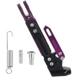 Sjlerst b�quille r�glable en alliage d'aluminium pour moto, support lat�ral pour tr�pied (violet)