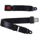 Sjlerst ceinture de s�curit� noire confortable � 2 points, 2 pi�ces, sangle de s�curit� r�glable universelle ...