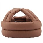 Chapeau de protection pour personnes g�es, casque de s�curit�, pr�vention des chutes, avec dentelle (marron) ...