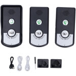 Interphone sans fil sonnette 1500 mètres 2 méthodes de chargement intercomunicador pour la sécurité à ... Interphone sans fil sonnette 1500 mètres 2 méthodes de chargement intercomunicador pour la sécurité à ...