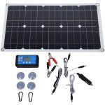 Sjlerst kit de panneaux solaires 100w, �tanche ip67, chargeur de panneau solaire haute efficacit� avec ...