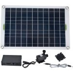Kit de pompe  eau solaire, pompe submersible  nergie solaire 800l / h avec panneau solaire 50w 12v, ...