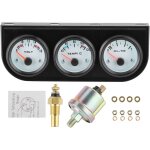 Sjlerst - kit de triple jauge universel pour voiture avec jauge temp�rature de l'eau + volts + pression ...