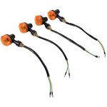Sjlerst - pour klr 650 lot de 4 clignotant 4pcs moto clignotants 12v en plastique abs universel clignotant ...
