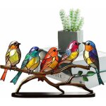 Oiseaux color�s ornement d�coration d'oiseau de table, oiseaux d'oiseaux d'oiseaux artificiels color�s ...