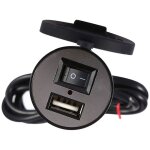 Sjlerst port usb de moto, chargeur de guidon, chargeur d'alimentation de tlphone portable de moto usb ...
