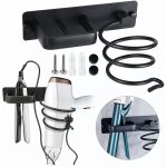 Sjlerst porte sche cheveux support de lisseur en aluminium avec range - cbles mural fer  lisser brosses ...