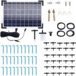 Sjlerst - systme d'arrosage automatique solaire 10 modes de minuterie haute efficacit systme d'irrigation ...