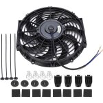 Sjlerst - ventilateur de refroidissement de moteur �lectrique universel de 12 pouces, slim push pull, ...