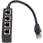 Sjqka - adaptateur r�partiteur rj45 1 � 4 ports transmission fluide excellente connexion adaptateur de ...
