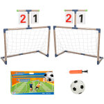 Skecten - lot de 2, cage de football pour enfants, pliable, filet de football, montage rapide, pour jardin, ...
