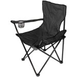 Chaise confortable pliante fauteuil si�ge plage p�che noir