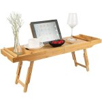 Lit 2 en 1 et plateau de bain, support de baignoire en bois avec pieds pliants, Étagère de pont en bambou ... Lit 2 en 1 et plateau de bain, support de baignoire en bois avec pieds pliants, Étagère de pont en bambou ...