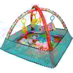 Tapis d'�veil b�b� tapis de jeu non toxique s�r lavable en machine cadre de fitness 5 jouets suspendus, ...