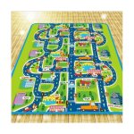 Skecten - tapis de jeu d'activit non toxique, grand et pais, tapis d'apprentissage pour bb avec carte ...