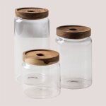 Lot de 3 bocaux en verre anwas sklum