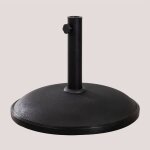 Sklum - pied de parasol rond �50 cm en b�ton zante noir