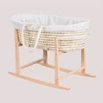 Berceau en rotin rembourr� avec balancelle fabian sklum