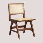 Sklum - chaise de salle � manger en fr�ne et rotin lali