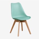 Sklum - chaise de salle � manger en polypropyl�ne et bois de h�tre nordic vert jade