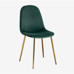 Chaise de salle à manger en velours glamm sklum blush doré Chaise de salle à manger en velours glamm sklum blush doré