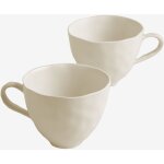 Sklum - pack de 2 tasses 40 cl en grès belvere blanc gardenia Sklum - pack de 2 tasses 40 cl en grès belvere blanc gardenia