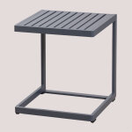 Sklum - table d'appoint de jardin carr�e 40x40 cm en aluminium dulem gris graphite
