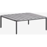 Sklum - table basse de jardin carr�e 90x90 cm en acier roubly gris graphite