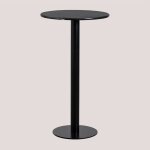 Table haute de bar ronde en marbre (�60 cm) rocher sklum