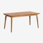 Sklum - table de salle � manger rectangulaire 160 - 210x90 cm extensible en bois d'acacia tenay