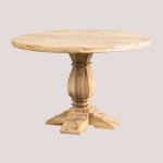 Sklum - table de salle à manger ronde en manguier rusbby Ø120 cm Sklum - table de salle à manger ronde en manguier rusbby Ø120 cm