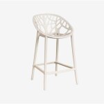 Sklum - tabouret de jardin haut en polypropylne ores tapioca beige ?65 cm