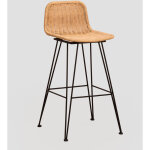 Sklum - tabouret haut en osier sunset vali ?75 cm