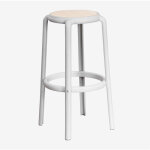 Sklum - tabouret de jardin haut omara gris clair
