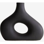 Vase c�ramique sabel sklum noir mate