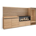 Buffet, bahut, meuble de rangement, 274x145x35 cm, chambre � coucher, pi�ce, chemin�e �lectrique xxl, ...