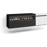 Skraut home - meuble tv, banc t�l�, grand espace de rangement, 150x45x35cm, pour les tv jusqu'� 65', ...