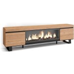 Skraut home - meuble tv, banc t�l�, grand espace de rangement, 210, pour les tv jusqu'� 80 , chemin�e ...