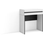 Skraut home - table console d'entr�e, grand espace de rangement, 70x75x35 cm, avec tiroir, meuble d'appoint, ...