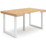 Skraut home - table console extensible, console meuble, 140, pour 6 personnes, pieds bois massif, style ...