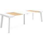 Skraut home - table console extensible, console meuble, 260, pour 12 personnes, pieds en bois, style ... Skraut home - table console extensible, console meuble, 260, pour 12 personnes, pieds en bois, style ...