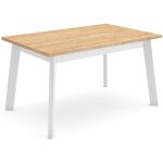 Skraut home - table � manger, meuble salle � manger, 140, pour 6 personnes, pieds en bois, style moderne, ...