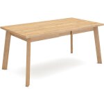 Skraut home - table � manger, meuble salle � manger, 170, pour 8 personnes, pieds en bois, style moderne, ...
