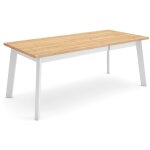 Skraut home - table � manger, meuble salle � manger, 200, pour 10 personnes, pieds en bois, style moderne, ...