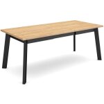 Skraut home - table � manger, meuble salle � manger, 200, pour 10 personnes, pieds en bois, style moderne, ...